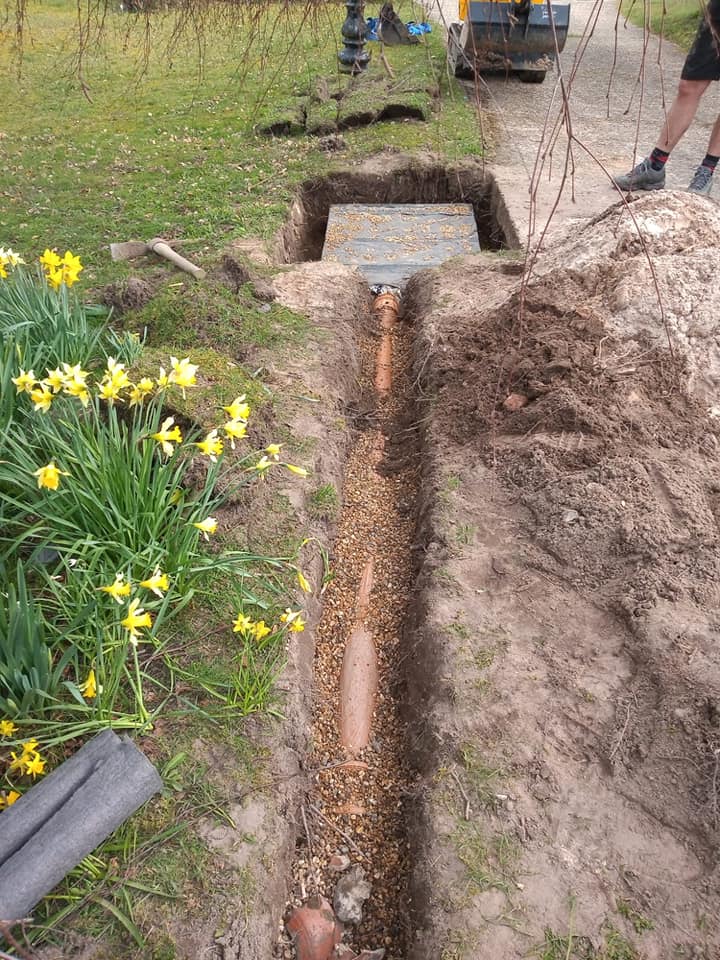 new soakaway installation