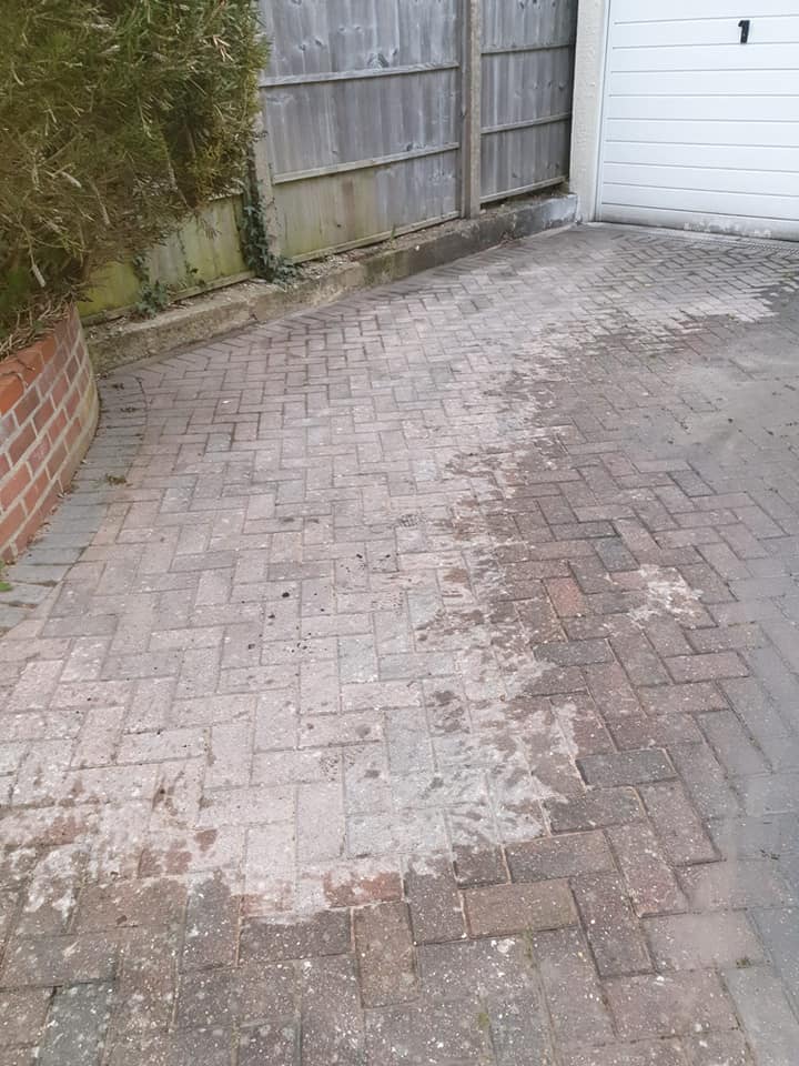 Soakaway complete and restored brick paving