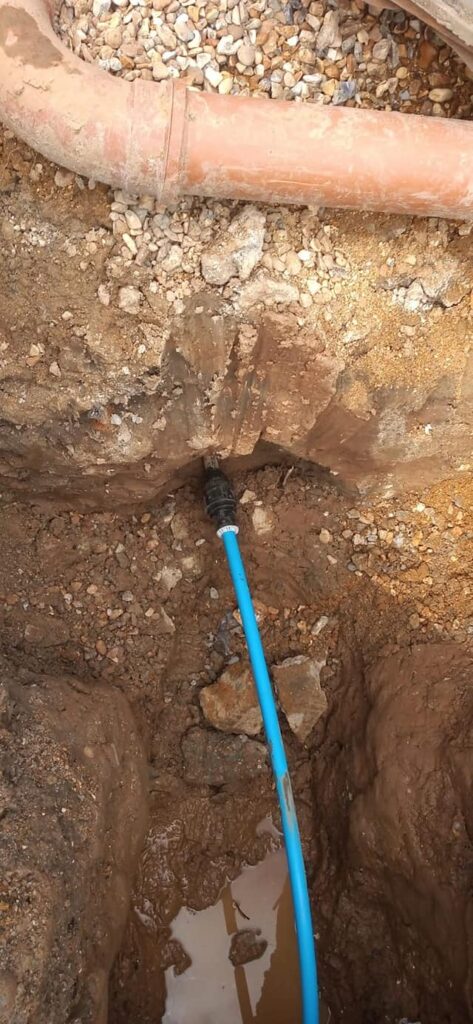 new water mains connection